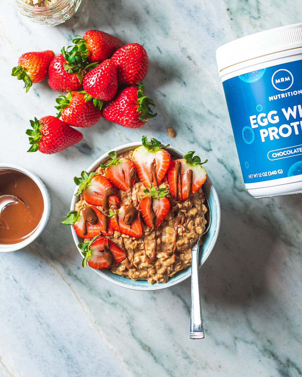 MRM Egg White Protein Chocolate serving idea for an easy recovery shake