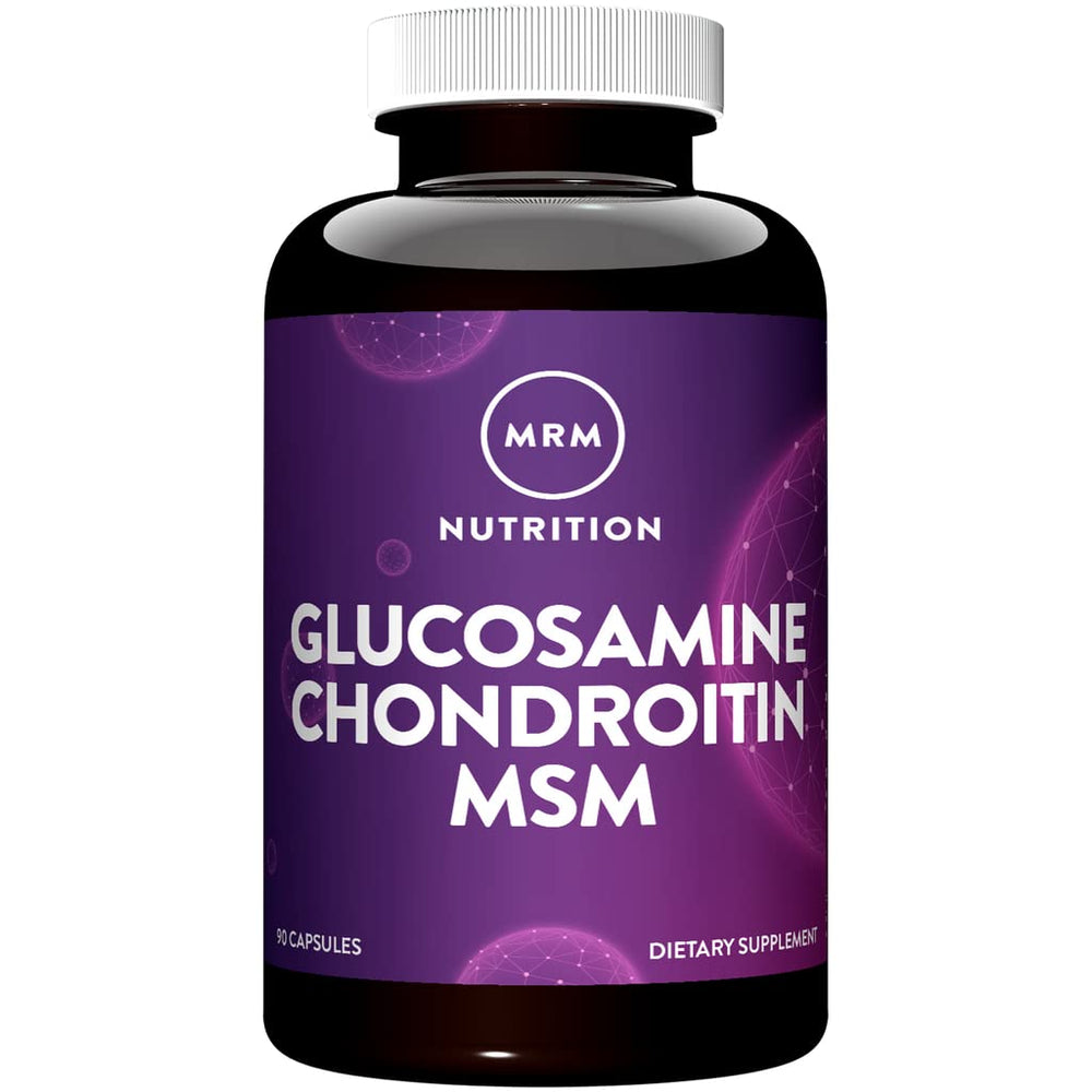 MRM Glucosamine Chondroitin MSM bottle front for joint support and daily movement.