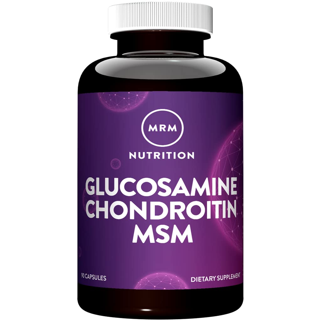 MRM Glucosamine Chondroitin MSM bottle front for joint support and daily movement.