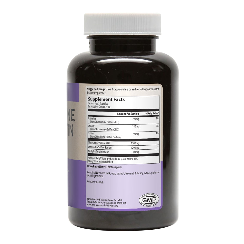 MRM packaging scene with bottle and glass of water for easy intake.