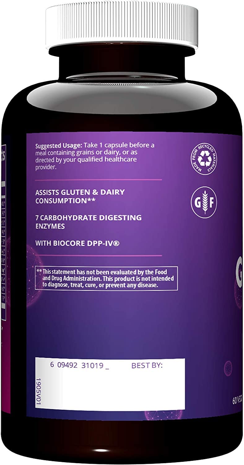 MRM Gluten-Aid packaging detail, highlighting gluten-free certification.