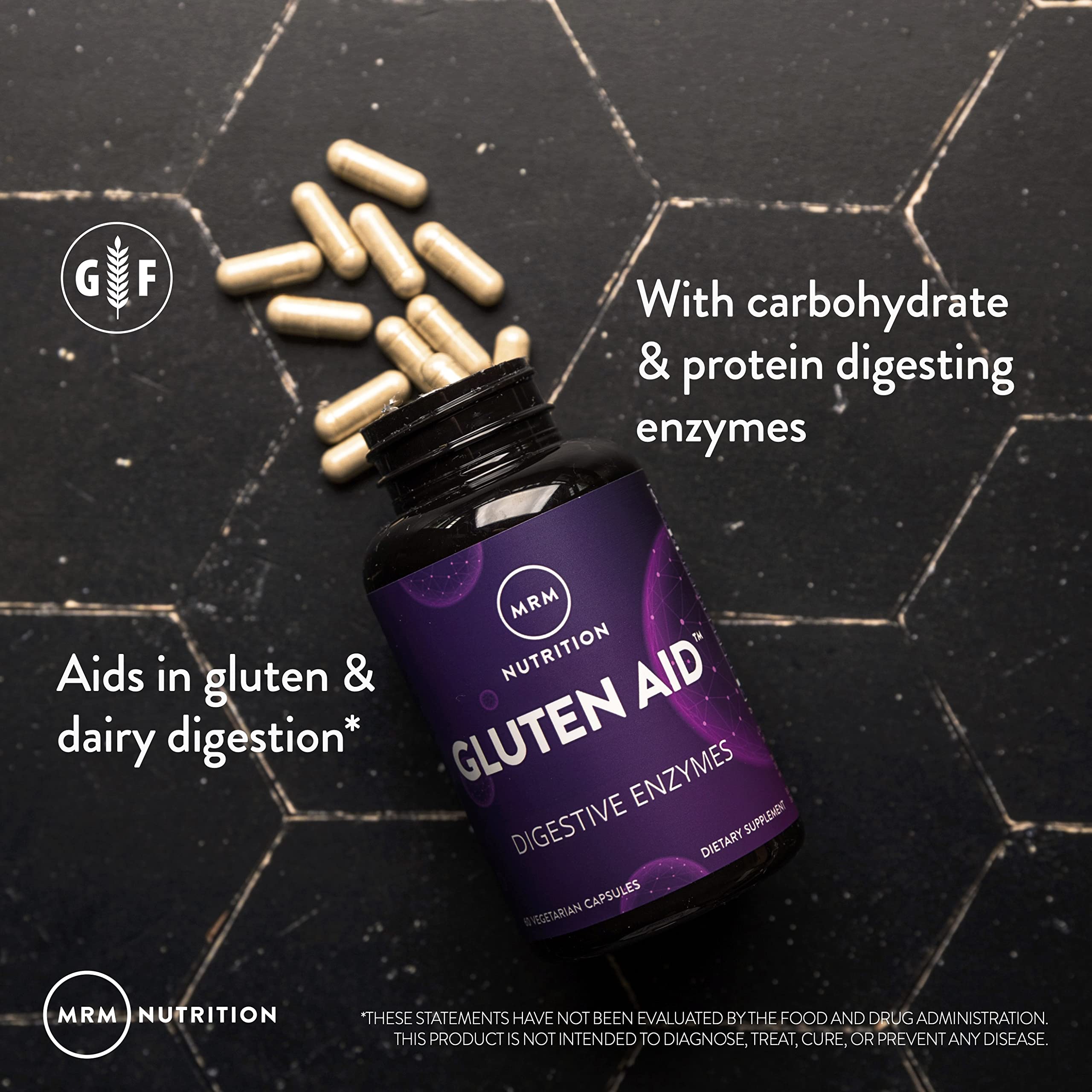MRM Gluten-Aid serving suggestion, before meals with grains or dairy.