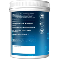 Close-up of MRM L-Glutamine crystals highlight fermented purity