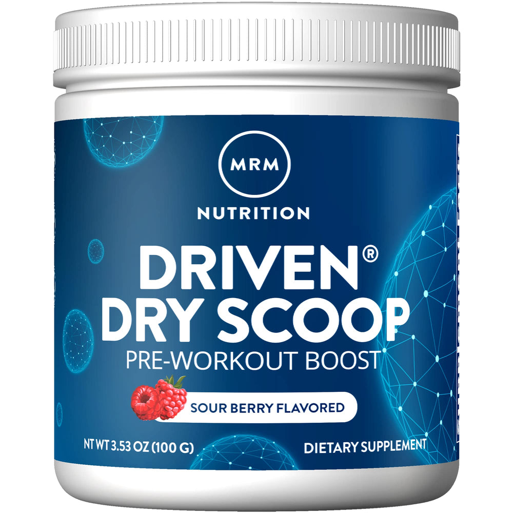 MRM Nutrition Driven Sour Berry bottle ready for quick pre-workout energy boosts
