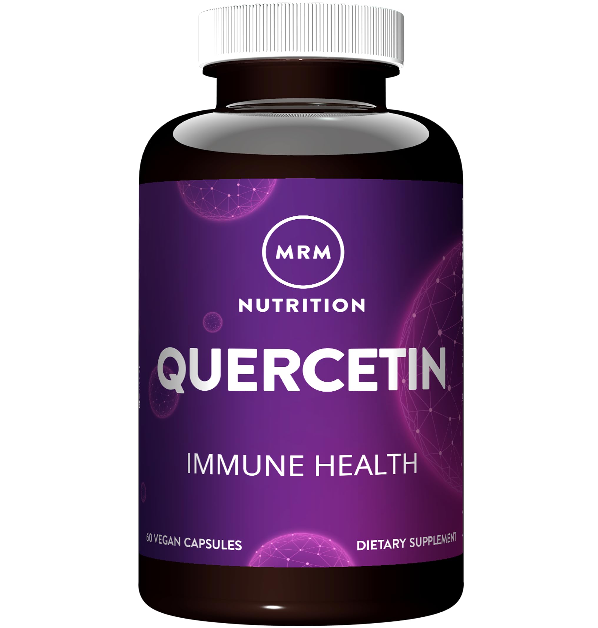 MRM Quercetin capsules in bottle for daily antioxidant support