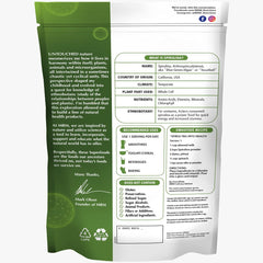 MRM Spirulina Powder with scoop, measuring a plant-based protein boost for daily routines.