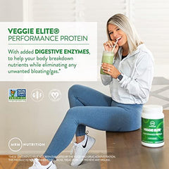 MRM Veggie Elite digestive enzymes label highlighting easy digestion.