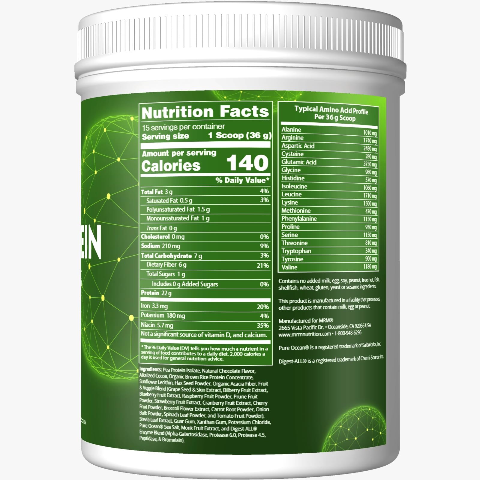MRM Veggie Protein vanilla shake serving, easy mix for daily protein goals.