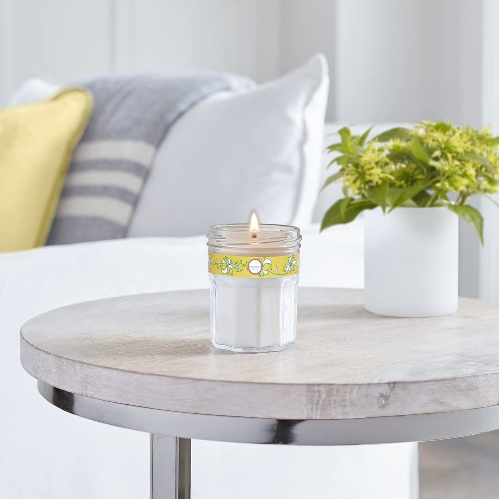 Mrs. Meyer's Clean Day candle complements other Honeysuckle products for a coordinated routine.