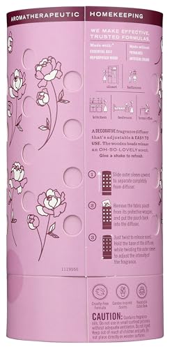 Side view of Mrs. Meyer's Clean Day Peon Bead Diffuser enhancing spaces with garden-inspired Peony scent