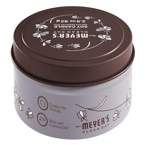 Lavender candle from Mrs. Meyer's with 12-hour burn for lasting scent