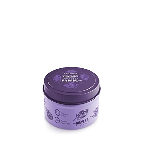 Mrs. Meyer's Lilac candle features a lead-free wick for a clean burn.