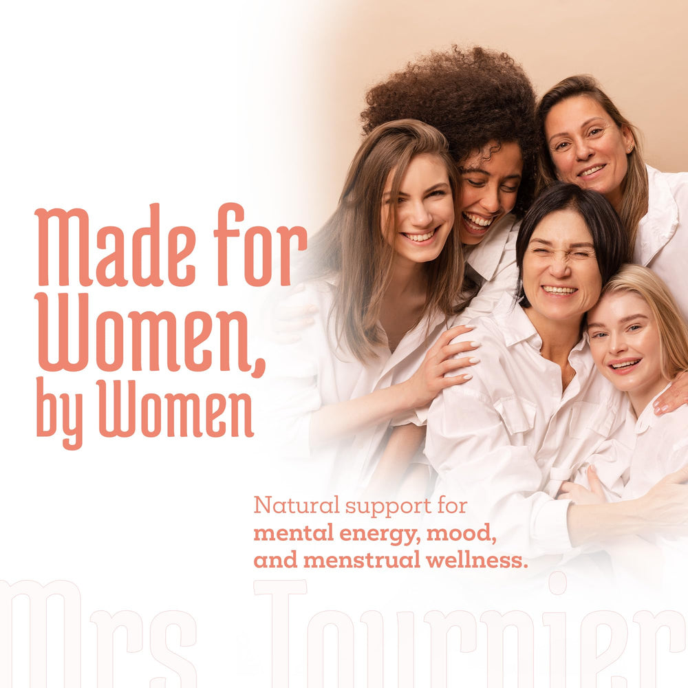Mrs. Tournier saffron packaging emphasizing 60-day supply