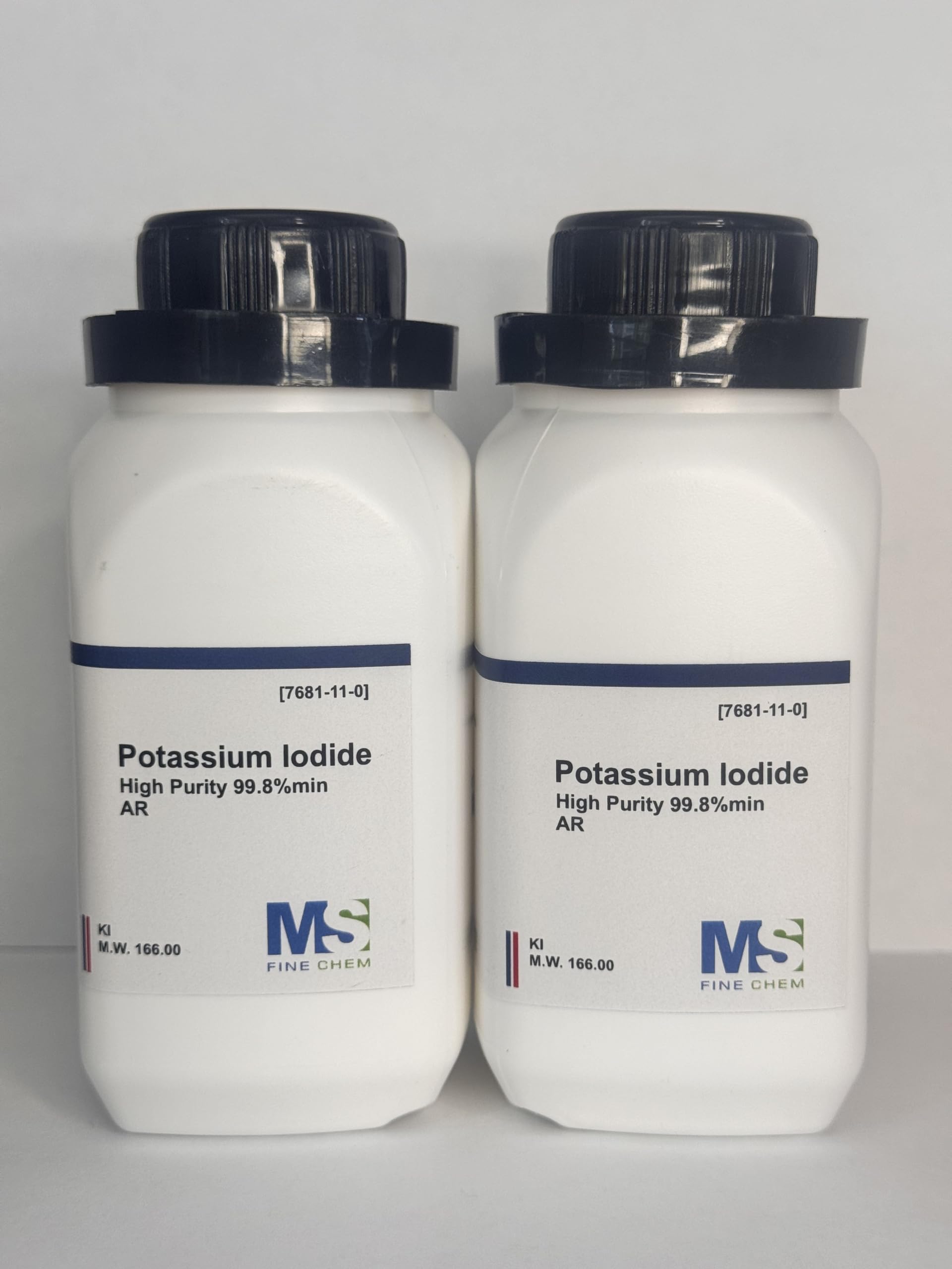 MS Finechem potassium iodide crystals for high-purity research and formulation use.