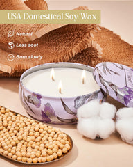 M&SENSE floral-pattern tin decorates shelves and stores small items after use.