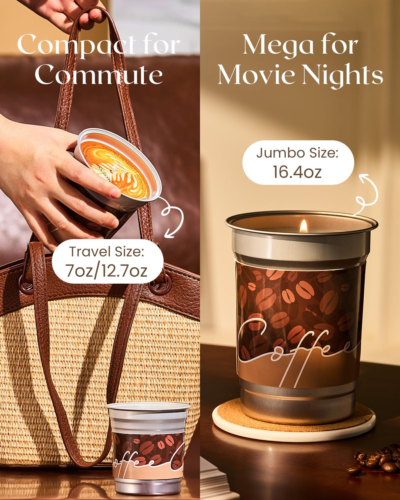 MSENSE Cappuccino Candle makes a coffee-loving gift with unique design.