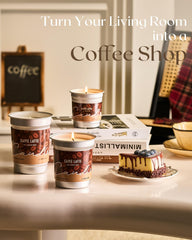 MSENSE soy-palm wax candle offers clean burn with rich coffee aroma for long-lasting ambiance.