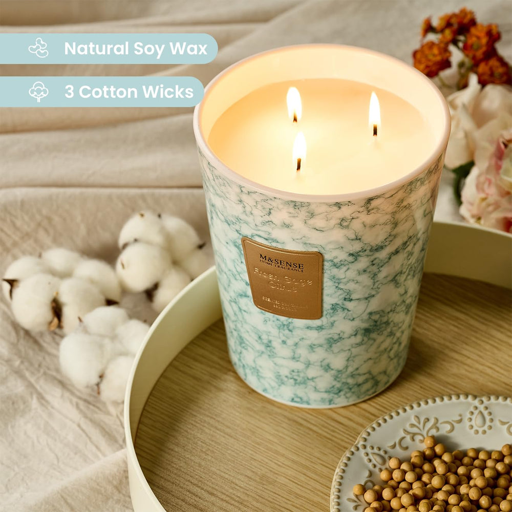 MSENSE FreshSageCitrus scented candle fills space with a refreshing aroma