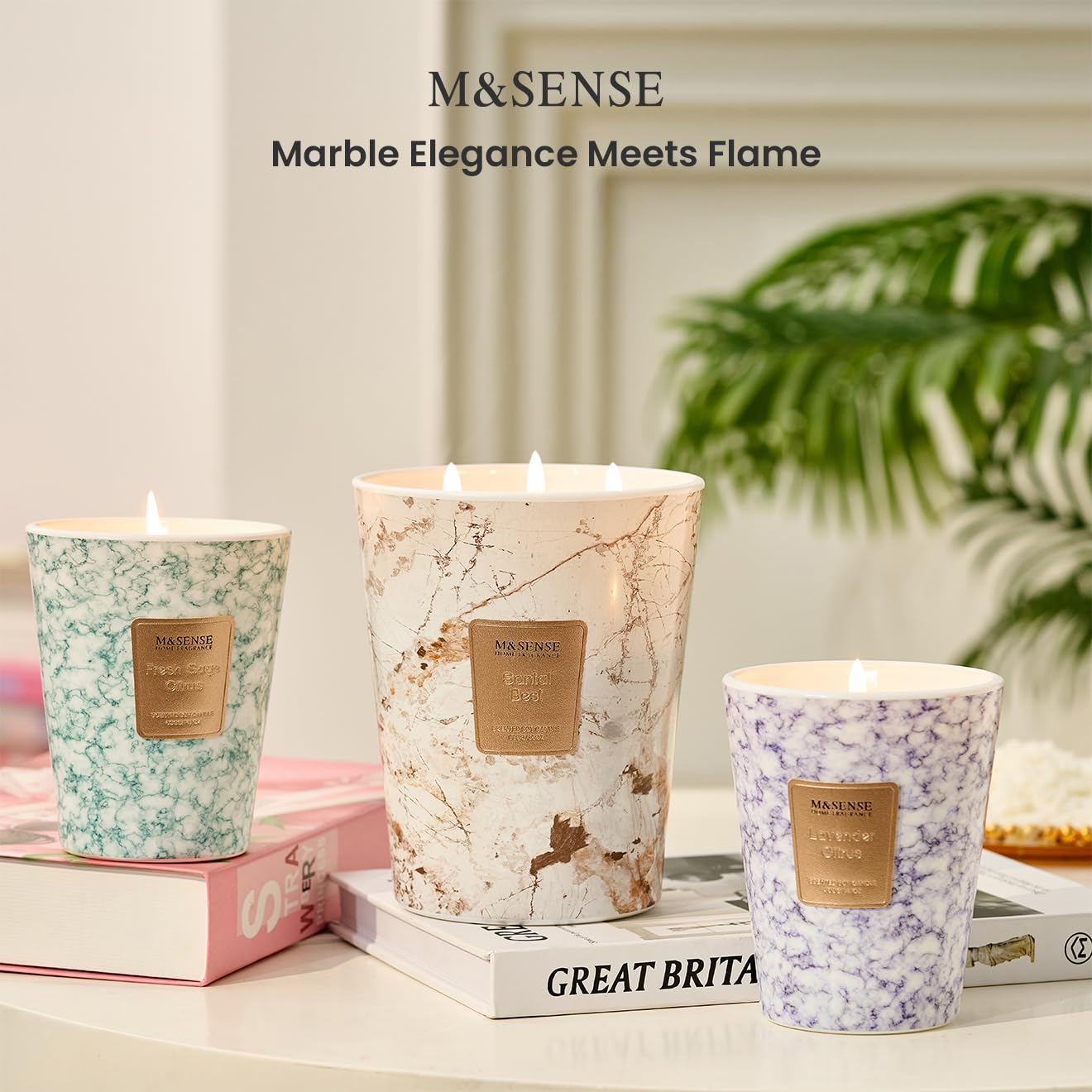 M&SENSE gift-ready candle for birthdays, holidays, or thoughtful appreciations.