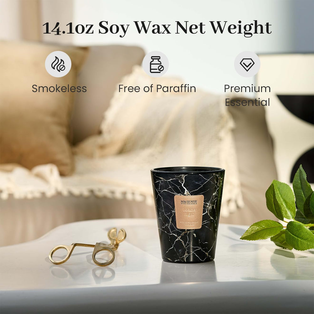 M&SENSE lead-free cotton wick ensures a clean, safe burn