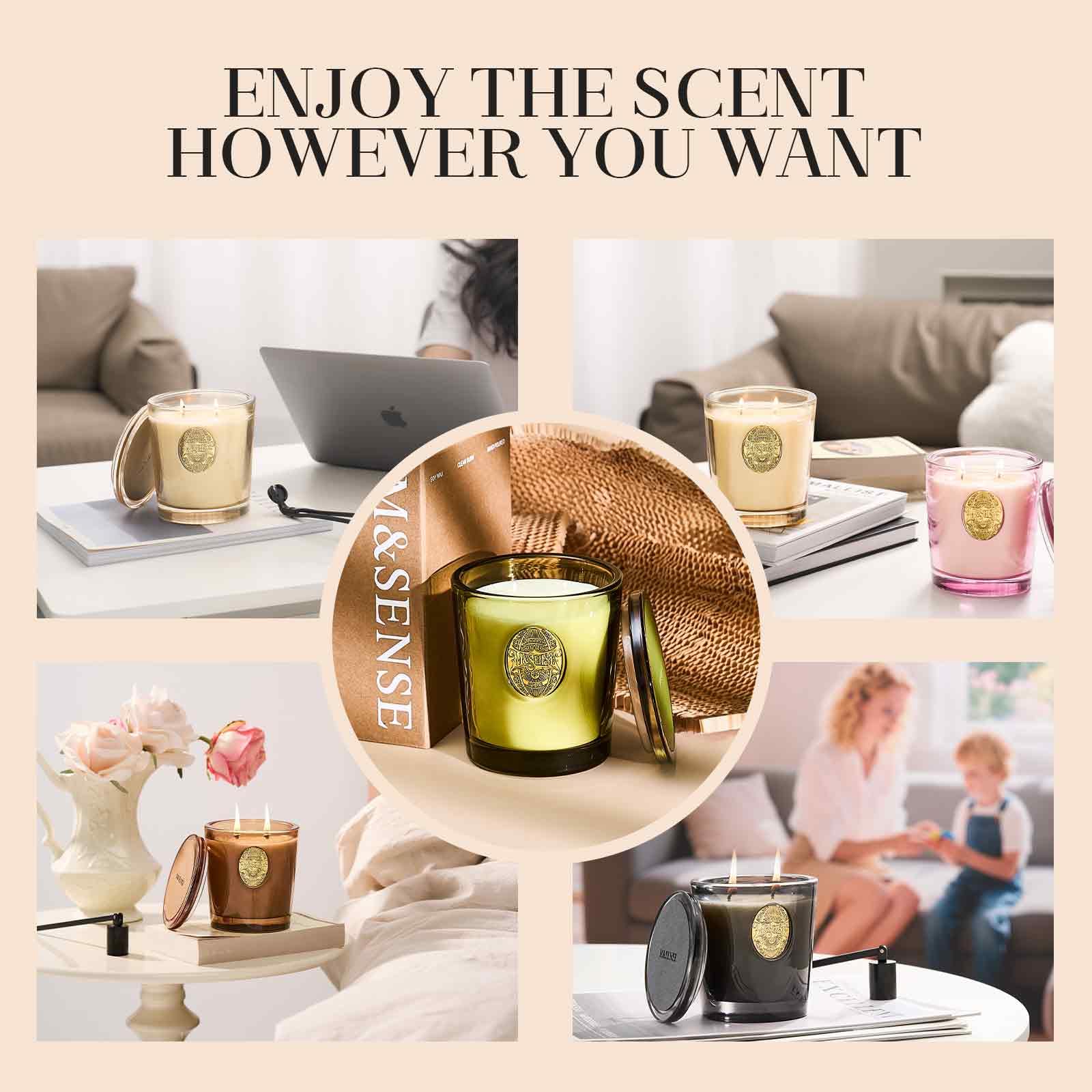 MSENSE premium oils scent profile in an ornate vessel