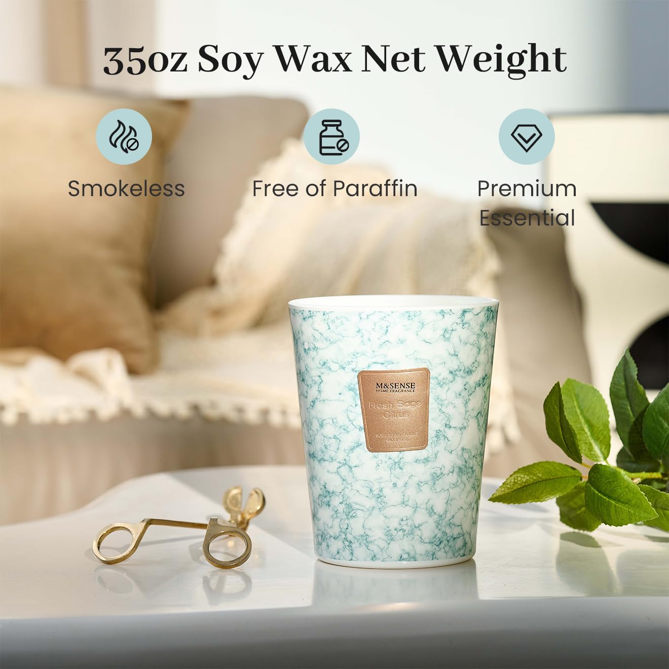 MSENSE marble-texture jar doubles as chic decor and reusable container