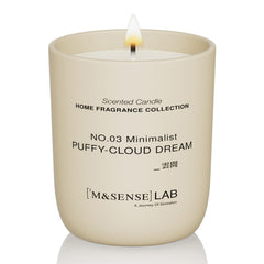 M&SENSE Puffy-Cloud Dream candle in frosted jar for a calm space