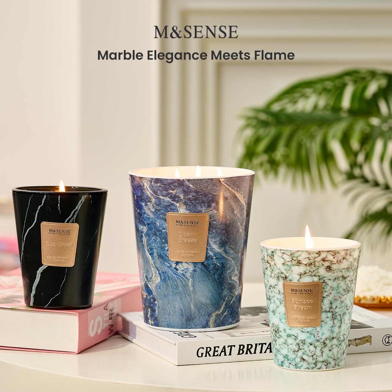M&SENSE reusable jar can serve as a desk organizer after the candle ends.