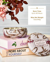 M&SENSE candle with lead-free wicks delivering even burning across the wax.