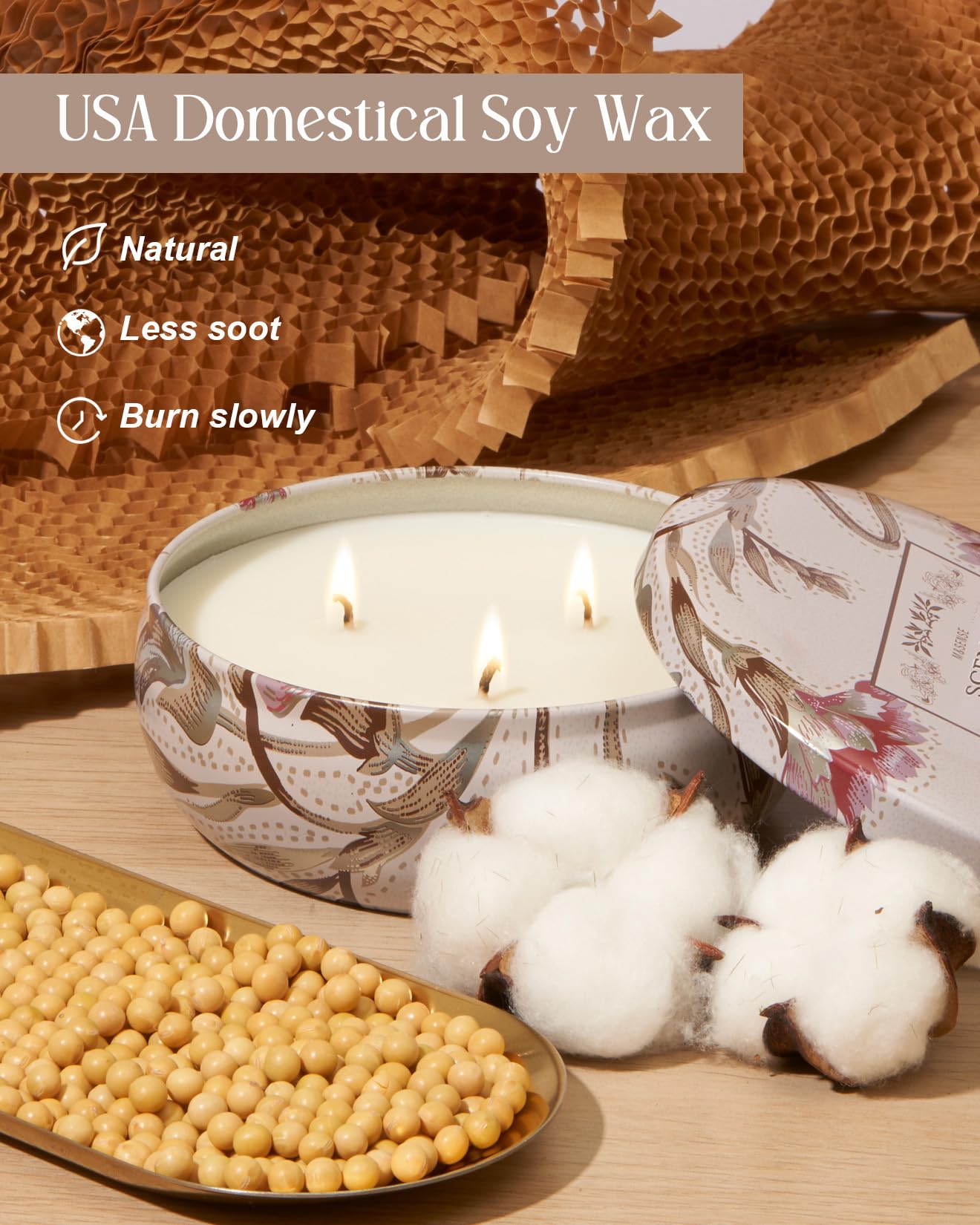 M&SENSE recyclable tin packaging and sustainable box align with mindful home decor.