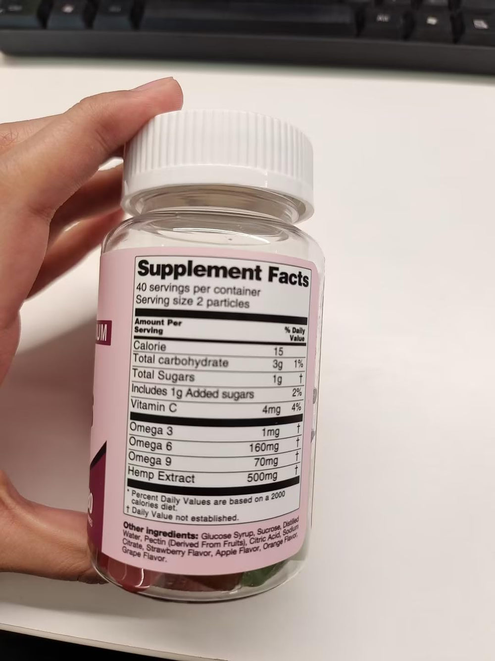 MSLOTAL gluten-free, non-GMO hemp gummies with clean ingredients.