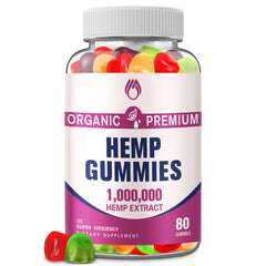 MSLOTAL Organic Gummies bottle displaying omega-3-6-9 blend for daily support.