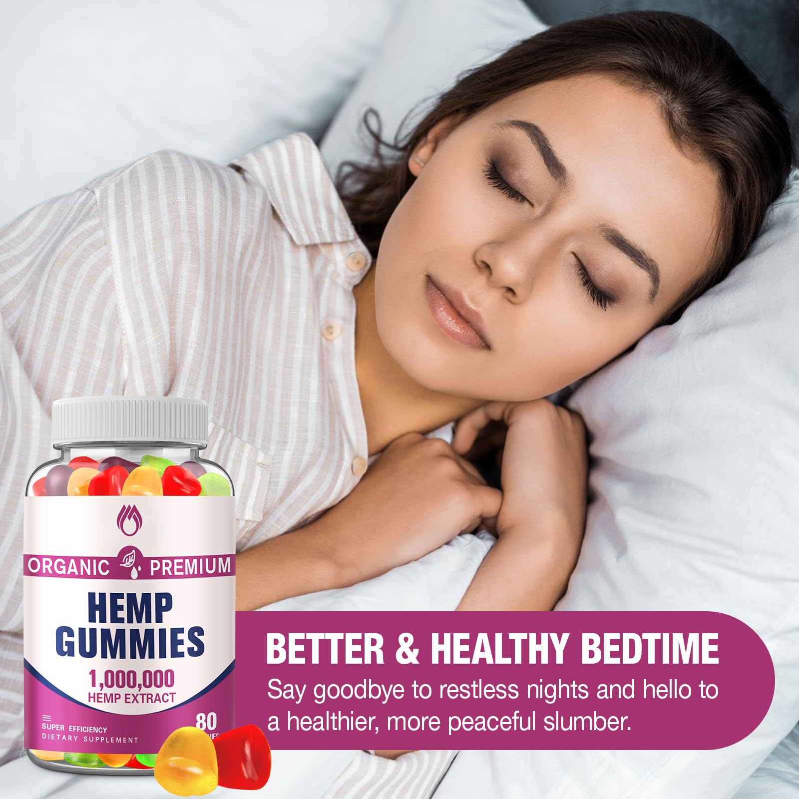 MSLOTAL Premium Gummies vitamin E rich close-up emphasizes nourishing daily treat.
