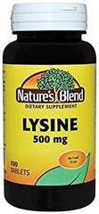 MSNOR AYOJOY Nature's Blend Lysine 500mg bottle with 200 tablets for daily supplementation