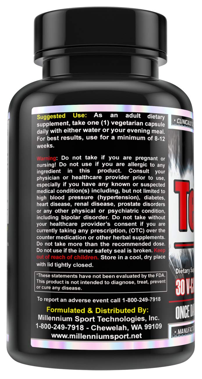 MST Testofen label close-up shows 50% fenuside standardization.