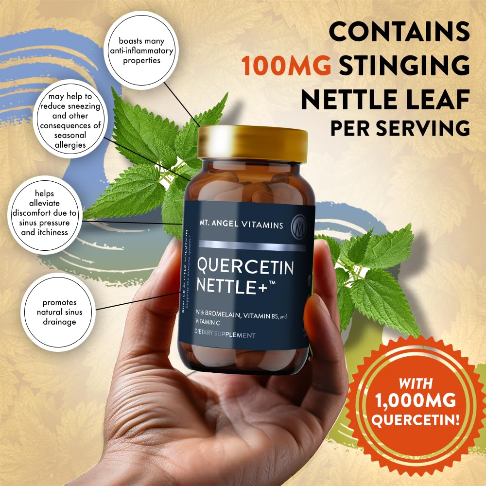 Quercetin Nettle+ packaging box image highlighting Made in USA quality