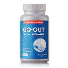 Go Out Extra Strength label close-up highlighting key ingredients.