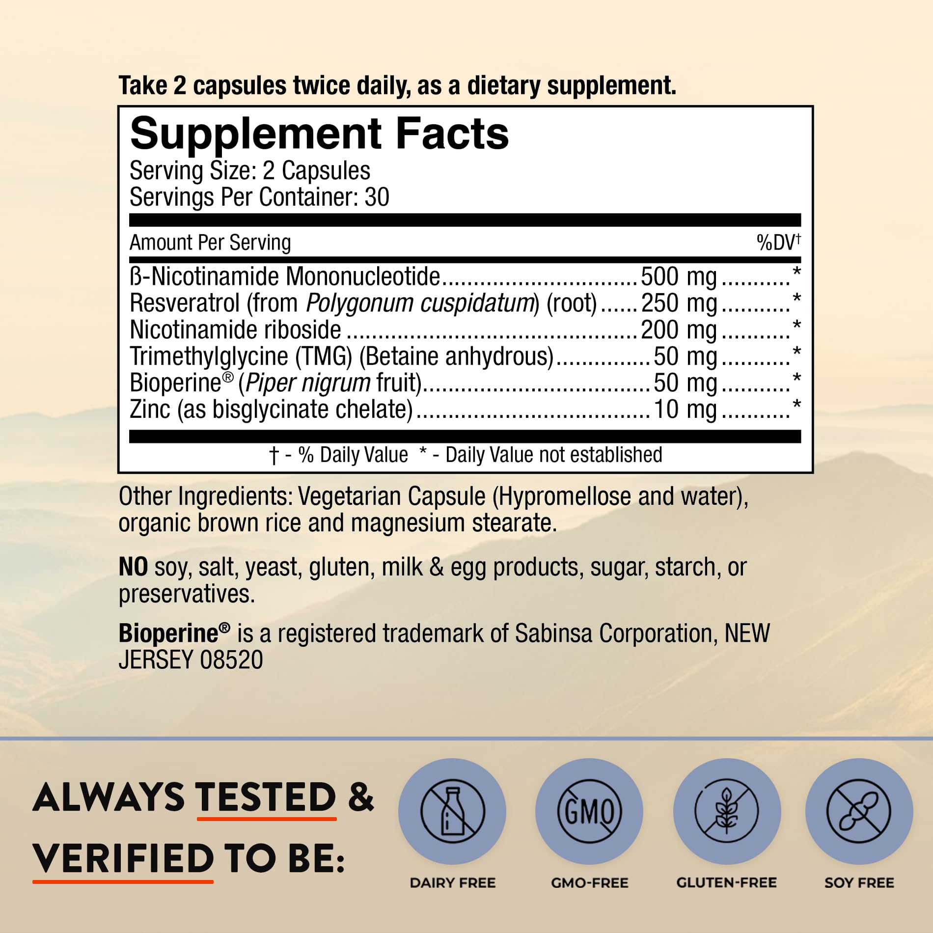 Mt. Angel Vitamins NMN NR capsules close-up showing capsule quality