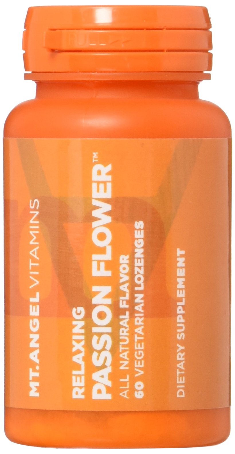 Mt. Angel Vitamins vegan-friendly passion flower lozenge for plant-based regimens.