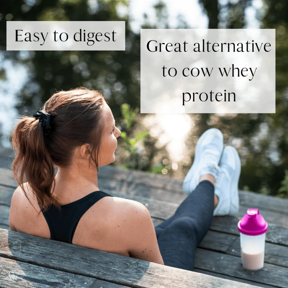 Mt. Capra Deep 30 goat milk protein, gentle on the stomach for daily use.