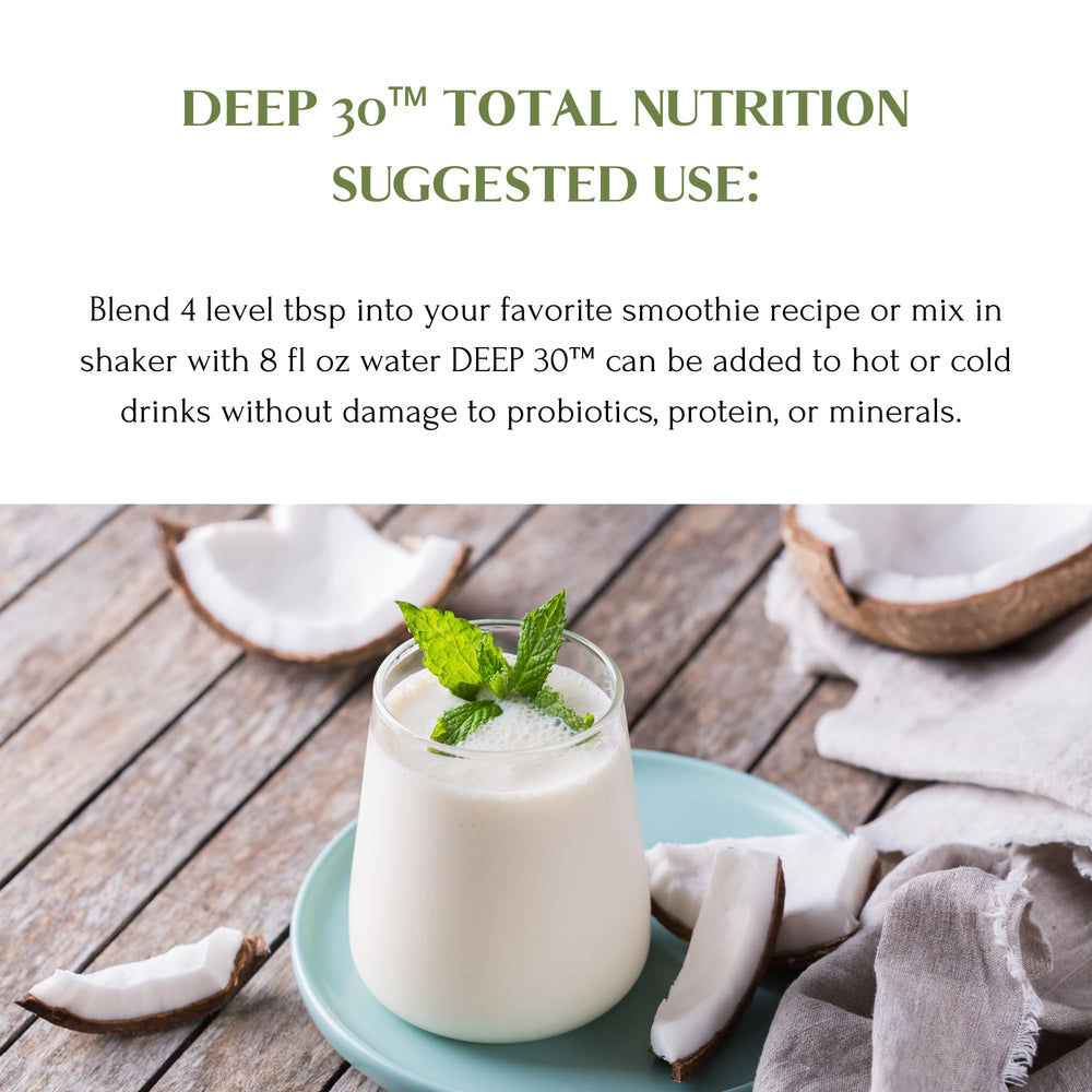 Mt Capra Deep 30 prepared shake in glass ready to enjoy.
