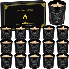 MTLEE 16-pack scented candles gift set in a black box for gifting occasions