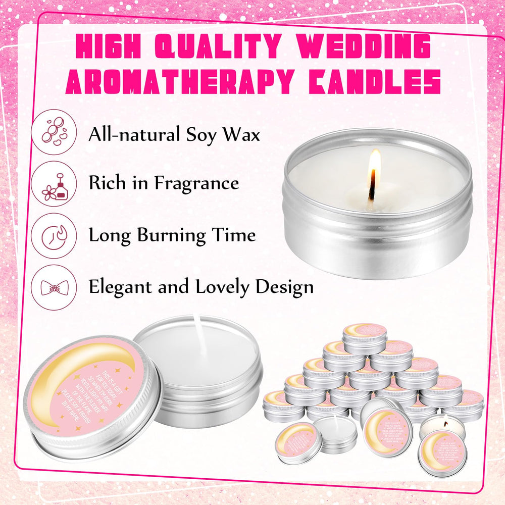 MTLEE 50-piece baby shower candle favors for guests
