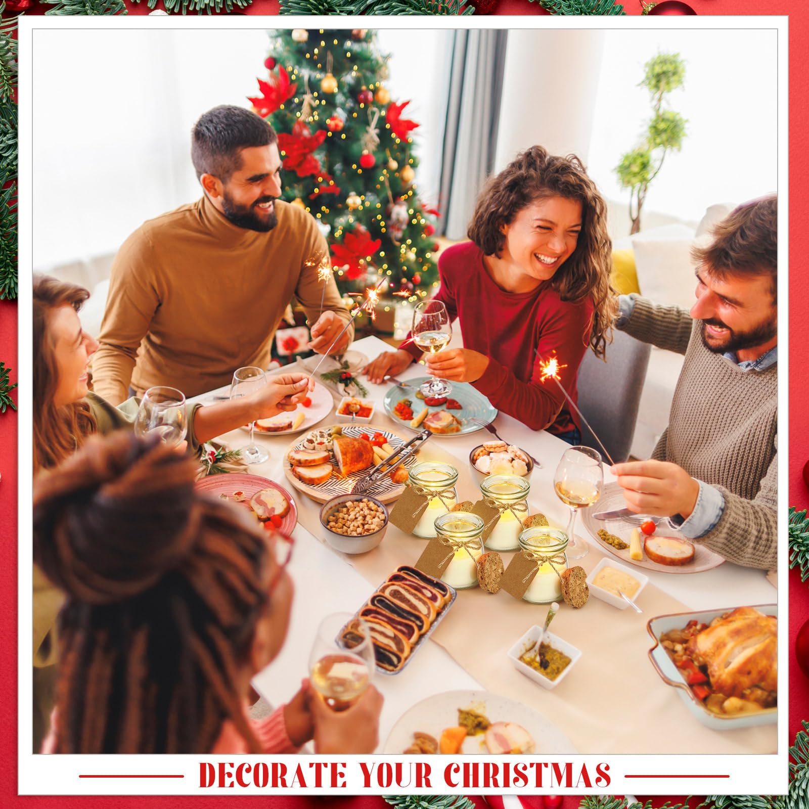 MTLEE Christmas jar candles enhance dorms, apartments, and offices with seasonal scent.