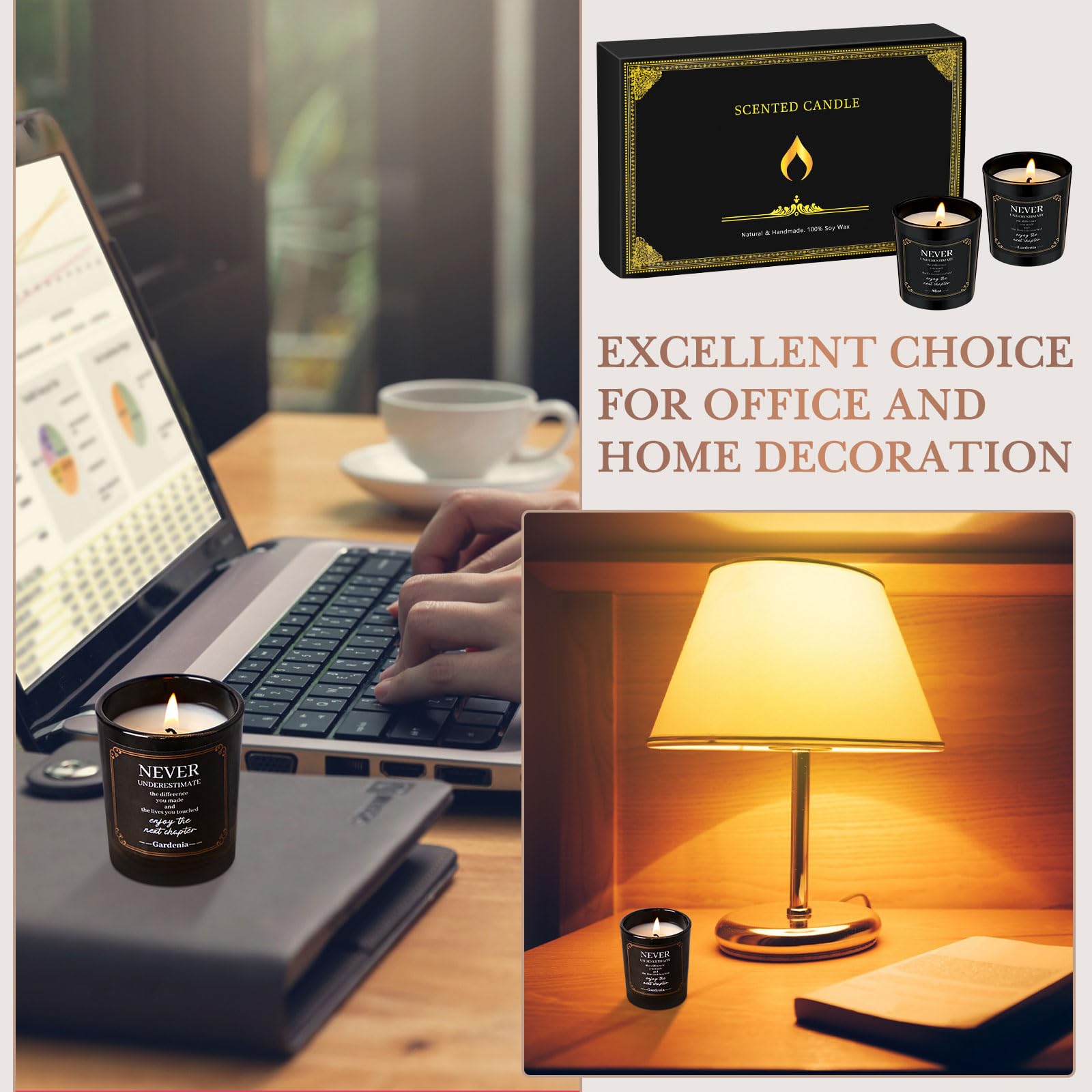 MTLEE long-burning candles with up to 15 hours per piece for lasting ambiance