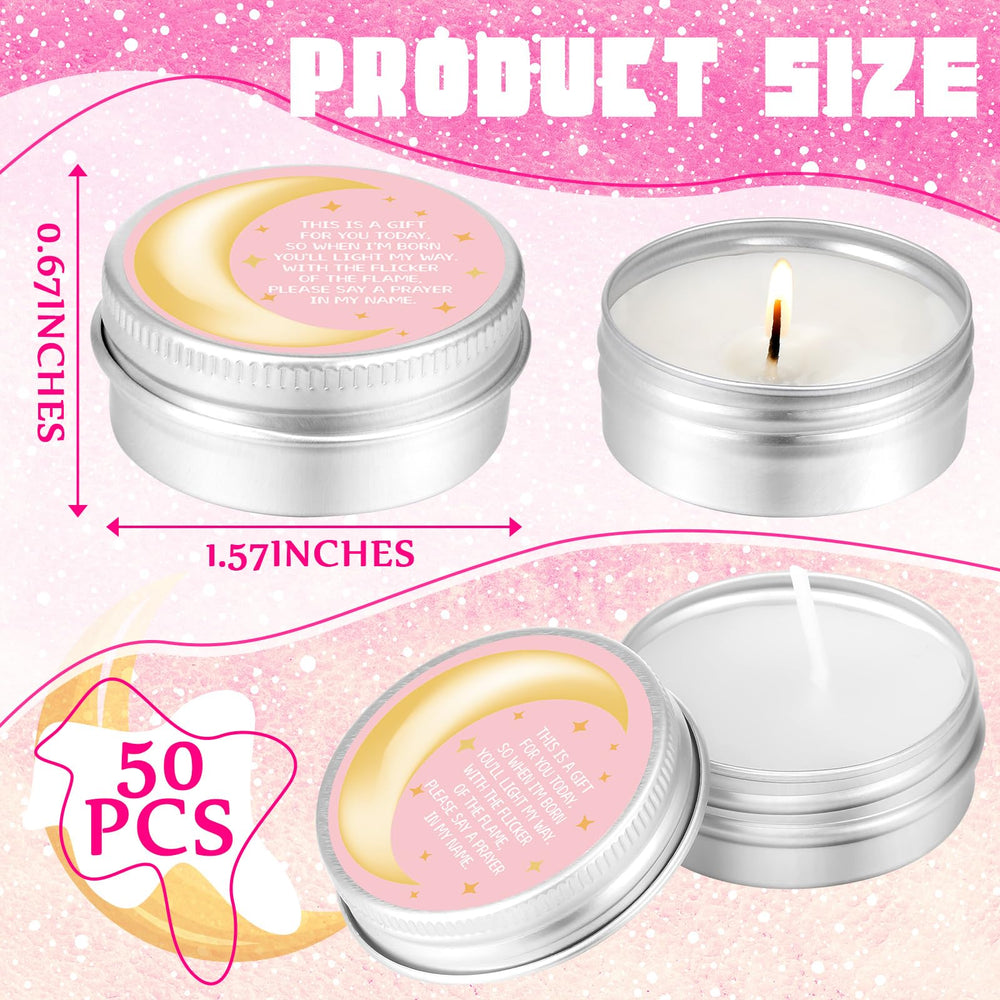 MTLEE Romantic-design moon-pattern candle enhances cozy event décor
