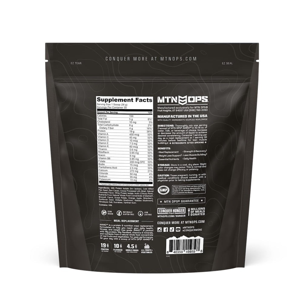 MTN OPS Ammo prepared with liquid for a simple daily nutrition routine