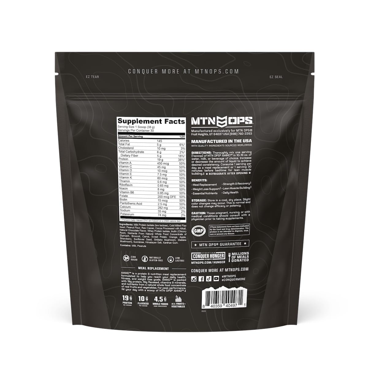 MTN OPS Ammo Meal Shake on-the-go setup for quick nutrition anywhere.