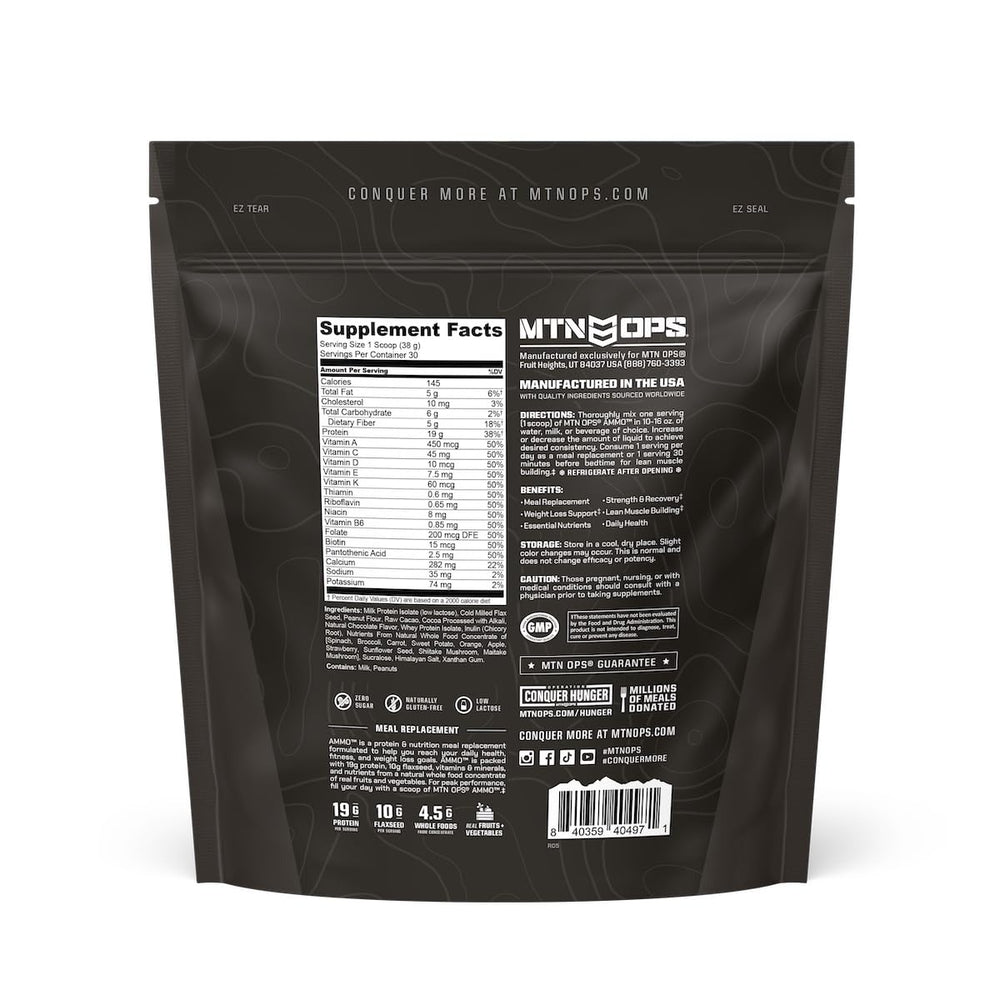 MTN OPS Ammo Meal Shake on-the-go setup for quick nutrition anywhere.