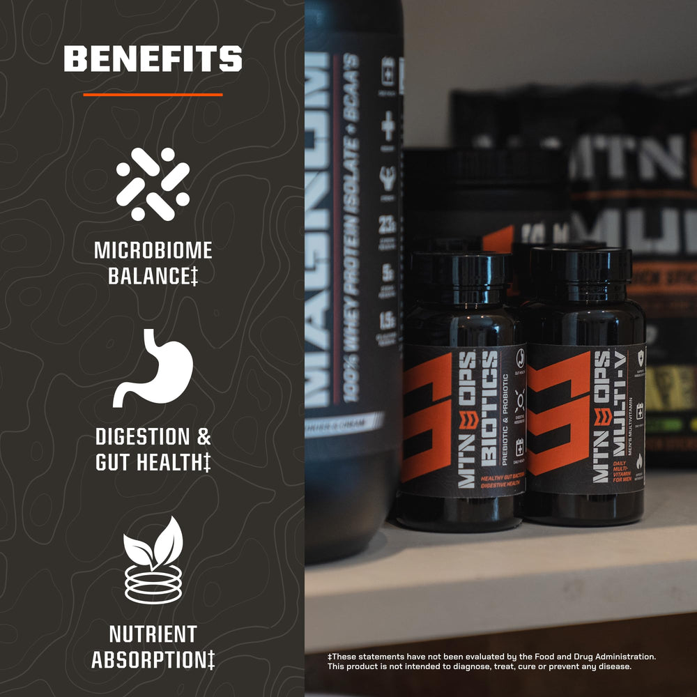 MTN OPS Biotics with maca root imagery for energy balance